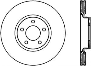 Stoptech Slotted Sport Brake Rotor 126.45078CSL