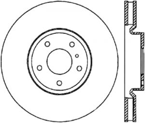 Stoptech Slotted Sport Brake Rotor 126.42076CSL