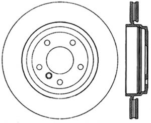 Stoptech Slotted Sport Brake Rotor 126.34057CSL