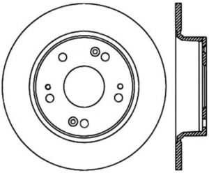Stoptech Slotted Sport Brake Rotor 126.40068CSL