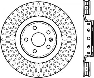 Stoptech Slotted Sport Brake Rotor 126.62128CSL