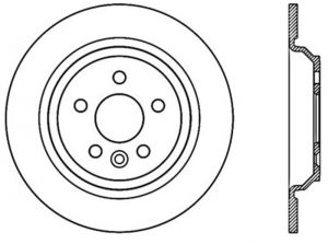 Stoptech Slotted Sport Brake Rotor 126.39043SL