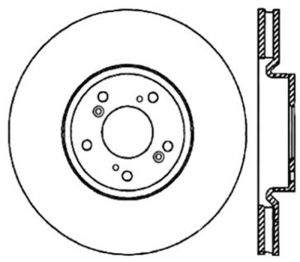Stoptech Slotted Sport Brake Rotor 126.40062CSL