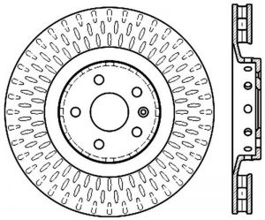 Stoptech Slotted Sport Brake Rotor 126.62128SL