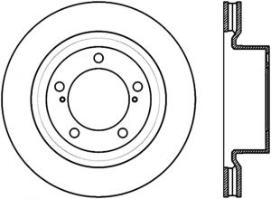 Stoptech Slotted Sport Brake Rotor 126.44156CSL