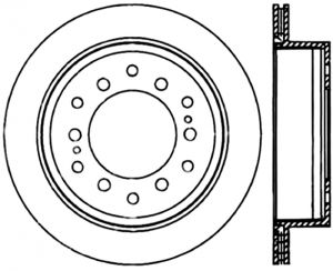 Stoptech Slotted Sport Brake Rotor 126.44128CSL