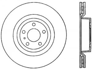 Stoptech Slotted Sport Brake Rotor 126.33124CSL
