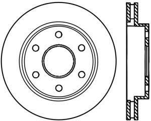 Stoptech Slotted Sport Brake Rotor 126.66040CSL