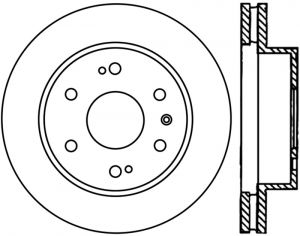 Stoptech Slotted Sport Brake Rotor 126.66057CSL