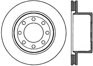 Stoptech Slotted Sport Brake Rotor 126.65113CSL