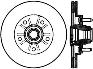 Stoptech Slotted Sport Brake Rotor 126.65080CSL