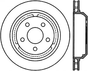 Stoptech Slotted Sport Brake Rotor 126.62065CSL