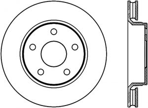 Stoptech Slotted Sport Brake Rotor 126.67068CSL