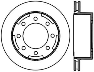 Stoptech Slotted Sport Brake Rotor 126.66044CSL