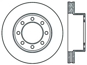Stoptech Slotted Sport Brake Rotor 126.67072CSL