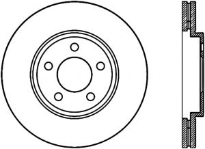 Stoptech Slotted Sport Brake Rotor 126.61072CSL