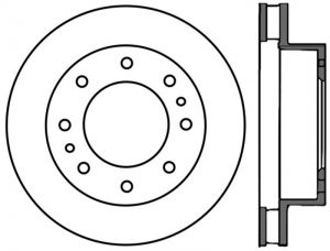 Stoptech Slotted Sport Brake Rotor 126.66042CSL