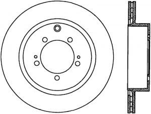 Stoptech Slotted Sport Brake Rotor 126.46075CSL