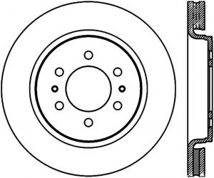 Stoptech Slotted Sport Brake Rotor 126.65119CSL