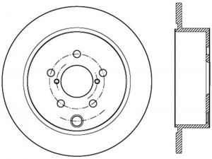 Stoptech Slotted Sport Brake Rotor 126.47033SL