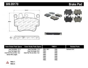 Stoptech Sport Brake Pads 309.09170