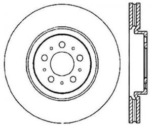 Stoptech Slotted Sport Brake Rotor 126.39035CSL