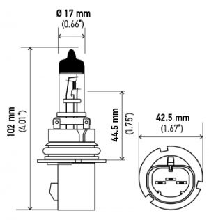 Hella Halogen Bulb 9007 image 2
