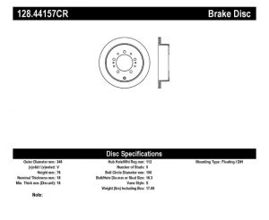 Stoptech Slot & Drill Brake Rotors 128.44157CR