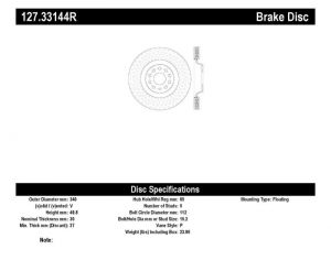 Stoptech Slot & Drill Brake Rotors 127.33144R
