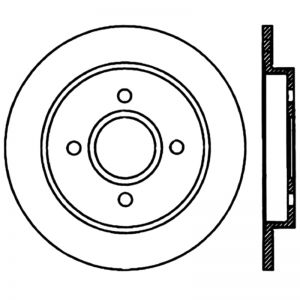 Stoptech Standard Brake Rotors 125.61070CRY