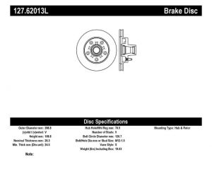 Stoptech Slot & Drill Brake Rotors 127.62013L