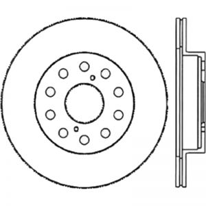Stoptech Slotted Sport Brake Rotor 126.44072CSL