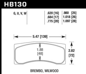 Hawk Performance ER-1 Brake Pad Sets HB130D.775