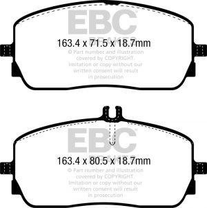 EBC Yellowstuff Brake Pad Sets DP42390R