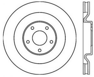 Stoptech Slotted Sport Brake Rotor 126.62102CSL