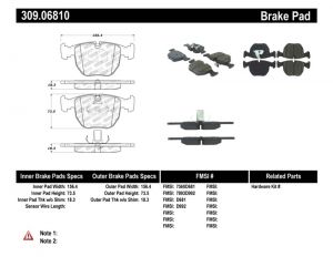 Stoptech Sport Brake Pads 309.06810