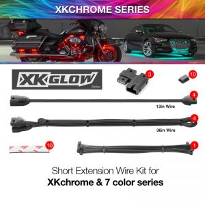 XKGLOW Moto Extension Wires XK-4P-WIRE-KIT-MOTO