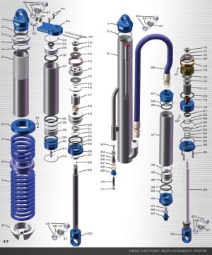King Shocks Bearing Spacers KT1091-311
