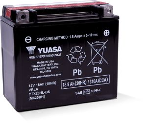 Yuasa Battery Misc Powersports YUAM620BH