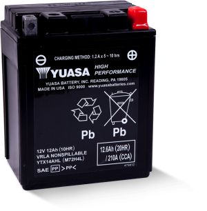 Yuasa Battery Maintenance Free Battery YUAM72H4L