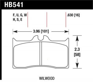 Hawk Performance DTC-70 Brake Pad Sets HB541U.630