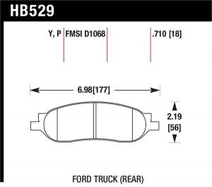 Hawk Performance LTS Brake Pads HB529Y.710