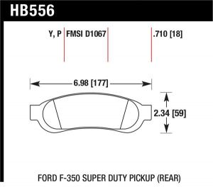 Hawk Performance Super Duty Brake Pad Sets HB556P.710