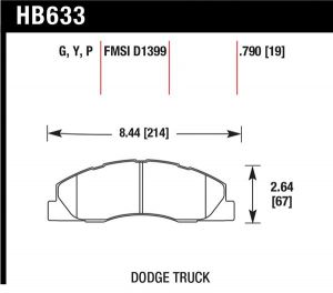 Hawk Performance LTS Brake Pads HB633Y.790