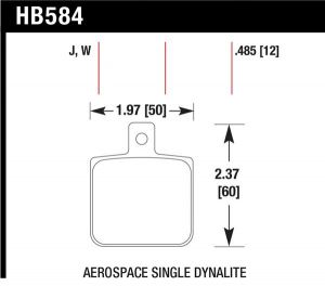 Hawk Performance DTC-30 Brake Pad Sets HB584W.485
