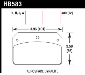 Hawk Performance HP+ Brake Pad Sets HB583N.480