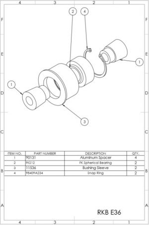SPL Parts Knuckle Bushings SPL RKB E36 image 6