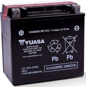 Yuasa Battery Maintenance Free Battery YUAM3RH4S