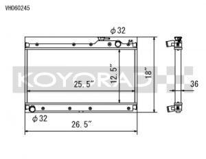 Koyo Racing Radiators VH060245