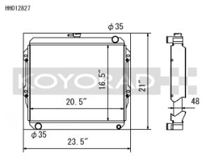 Koyo Racing Radiators HH012827